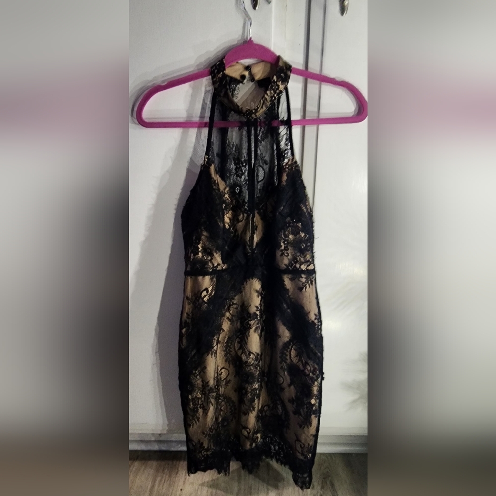 Astr The Label Black Lace Bodycon Dress Size S
